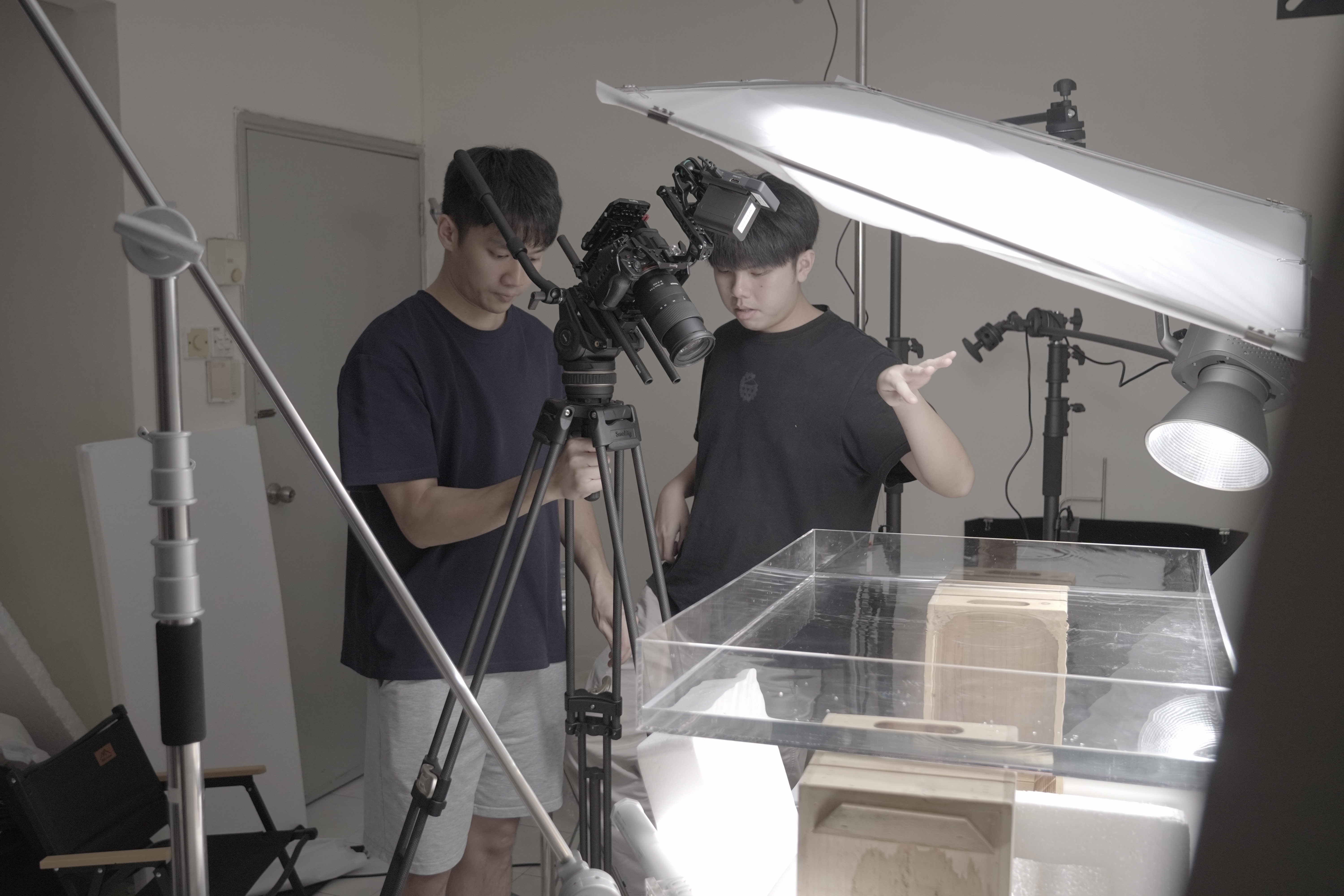 Behind the scenes — studio shoot